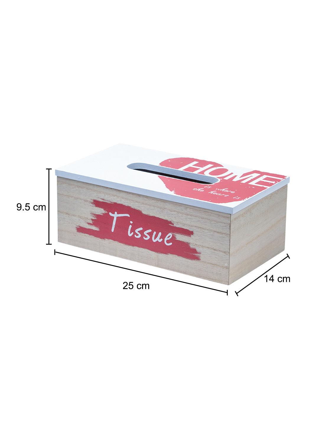 Exquisite White & Red Tissue Holder Box For Home - 6