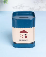 Gentleman Piggy Bank, Blue, Tin - MARKET 99