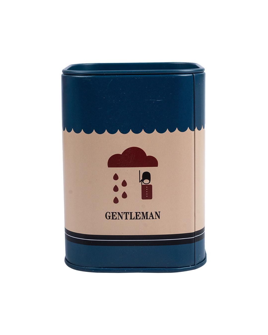 Gentleman Piggy Bank, Blue, Tin - MARKET 99