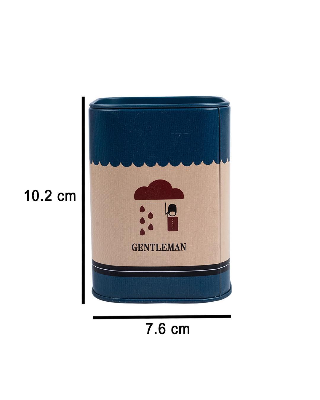 Gentleman Piggy Bank, Blue, Tin - MARKET 99