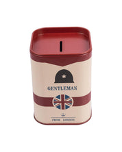 Gentleman Piggy Bank, Red, Tin - MARKET 99