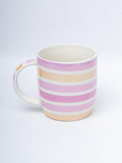 Horizontal Stripes Coffee Mug - 350mL, Multi - MARKET 99