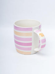 Horizontal Stripes Coffee Mug - 350mL, Multi - MARKET 99