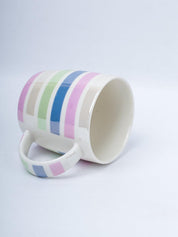 Horizontal Stripes Pattern Mug - 350mL, Multi - MARKET 99