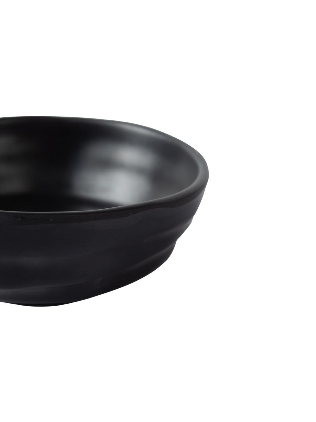 Melamine Black Round Serving Bowl (Set of 2) - MARKET 99