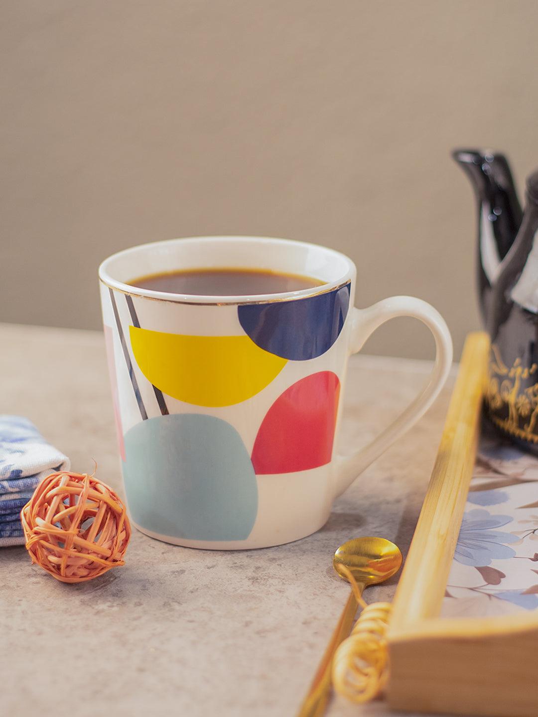 Multicolor Ceramic Coffee Mug 450 Ml - Abstract Pattern, Cups & Mugs - 1