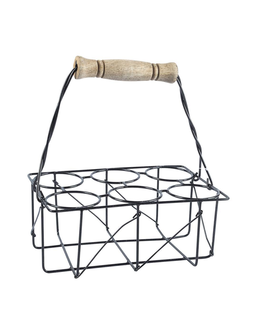 Black Tea Stand With Glasses
