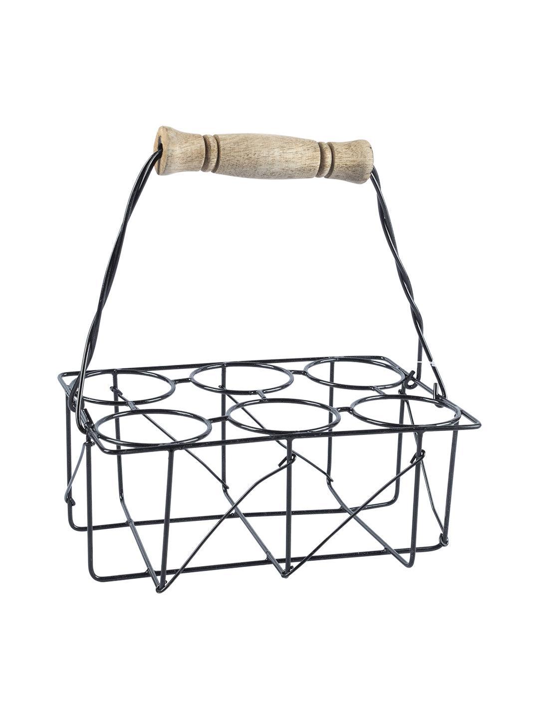 Black Tea Stand With Glasses