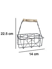 Tea Stand With Glasses - (Black, Metal & Glass) - Not For Shopify - MARKET 99