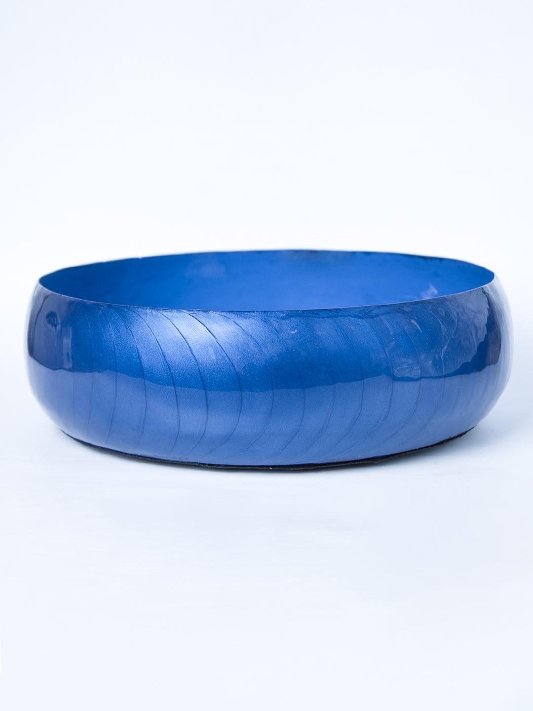 Blue Decorative Bowl (Blue Enamel) - 1