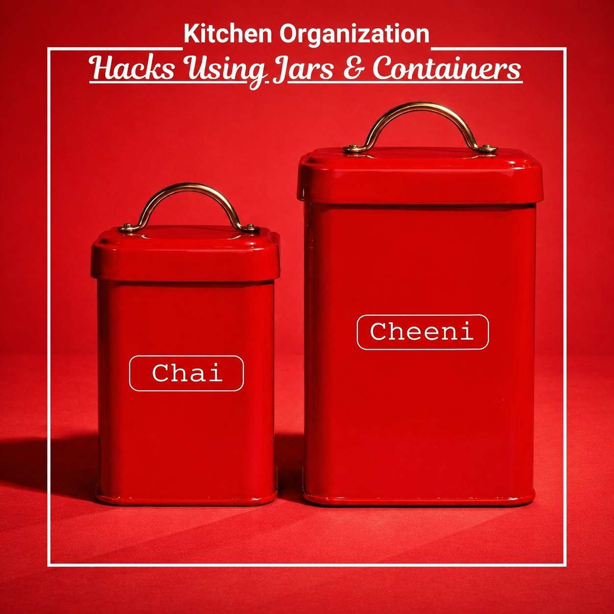 Kitchen Organization Hacks Using Jars & Containers