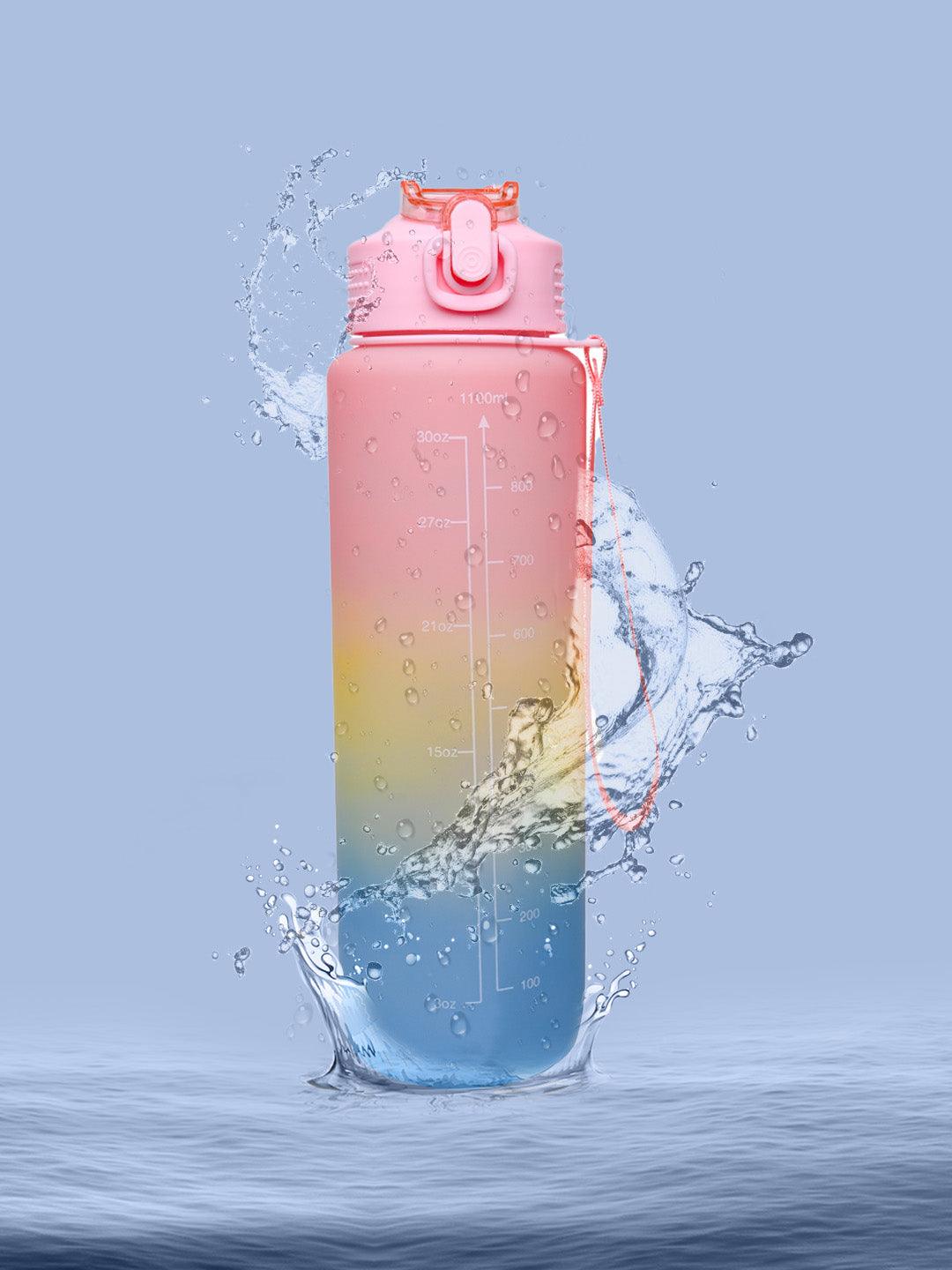 1 Liter Sipper Travel Water Bottle, Multi - MARKET 99