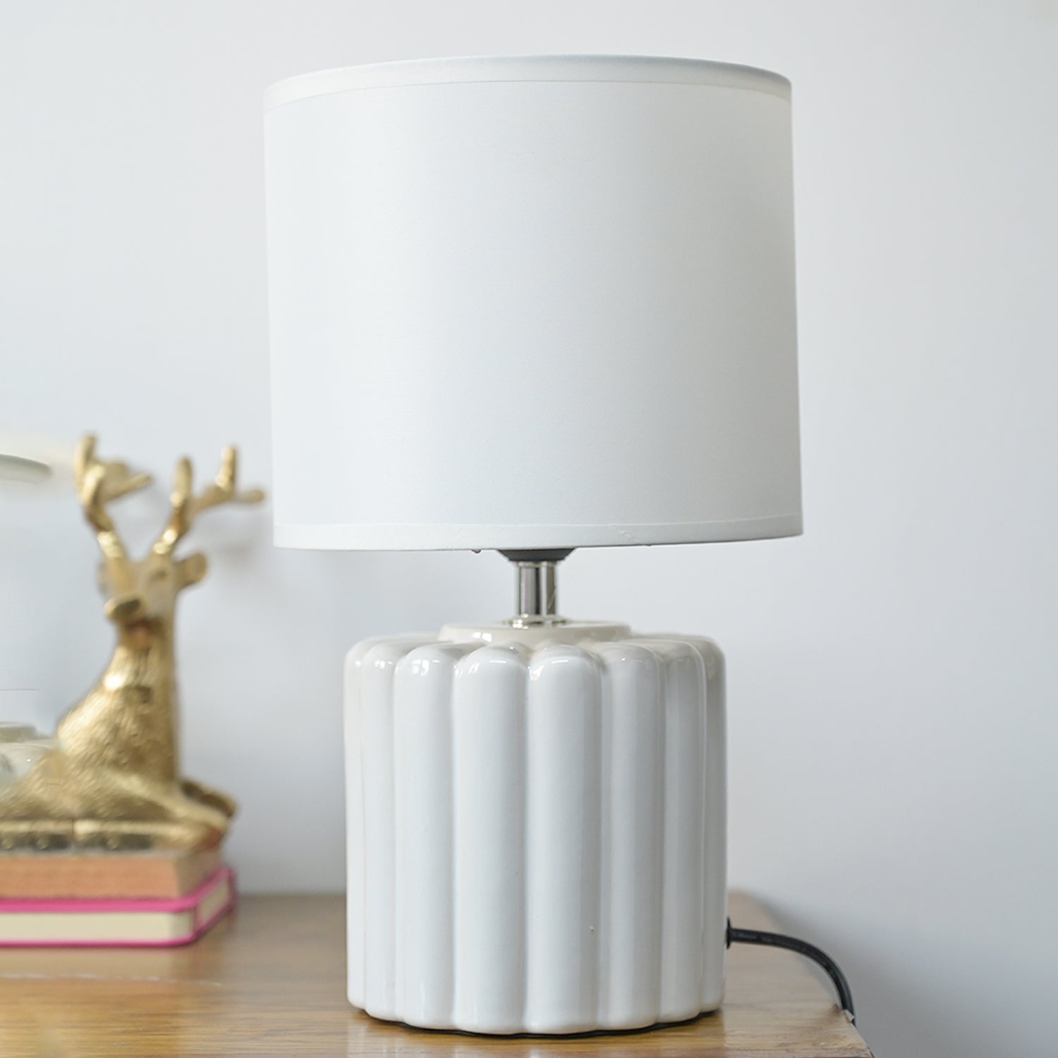 Stylish White Table Lamp