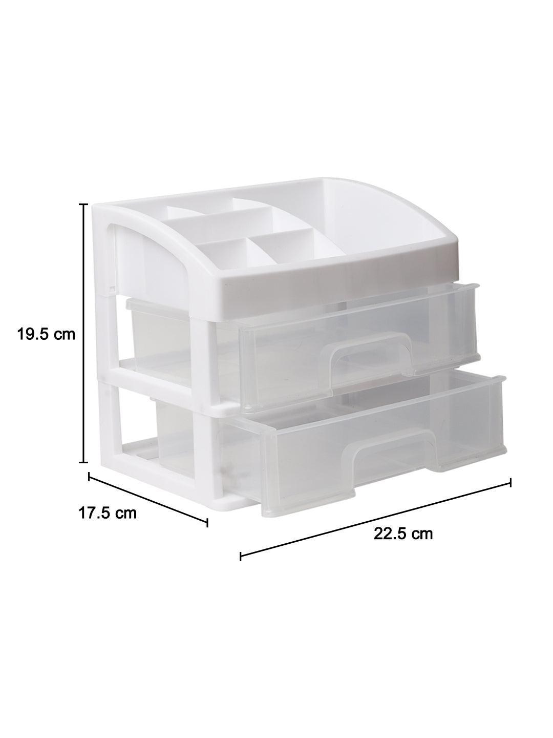 2-Layer White Mini Drawer - MARKET 99