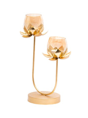 2 Lotus Mercury Votive Candle Holder for Table - MARKET 99