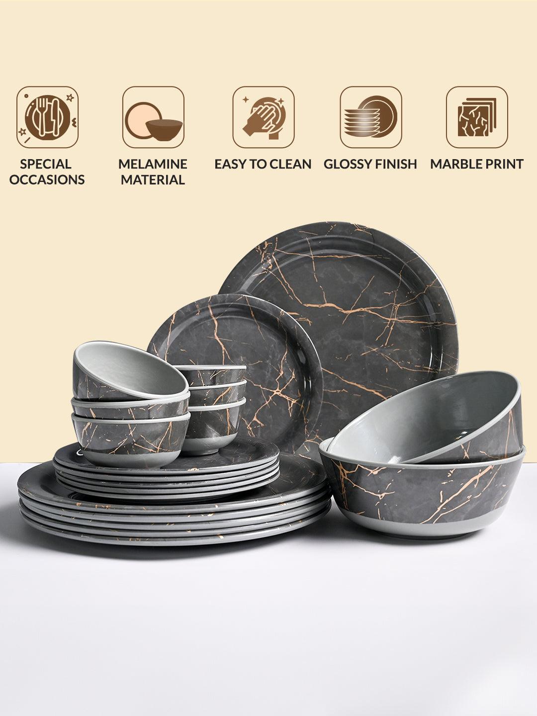 Dinner Ware Marble Effect Dinner Plates Dinner Set Asda Marble