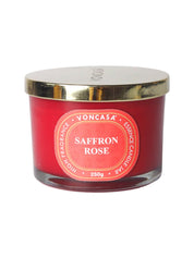 3 Wick Saffron Rose Candle 250G - MARKET 99