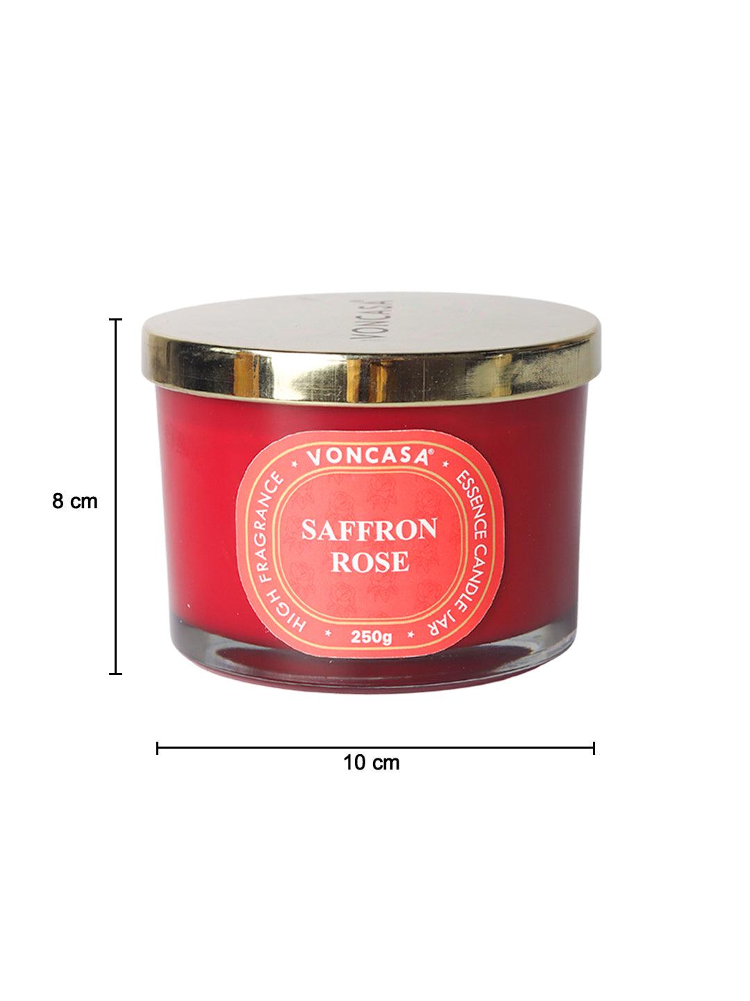 3 Wick Saffron Rose Candle 250G - MARKET 99