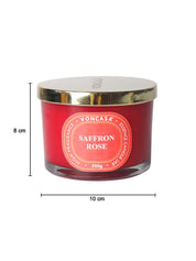 3 Wick Saffron Rose Candle 250G - MARKET 99