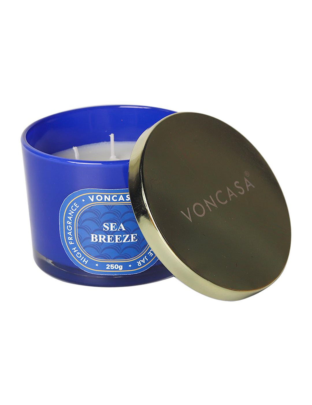 3 Wick Sea Breeze Candle 250G - MARKET 99