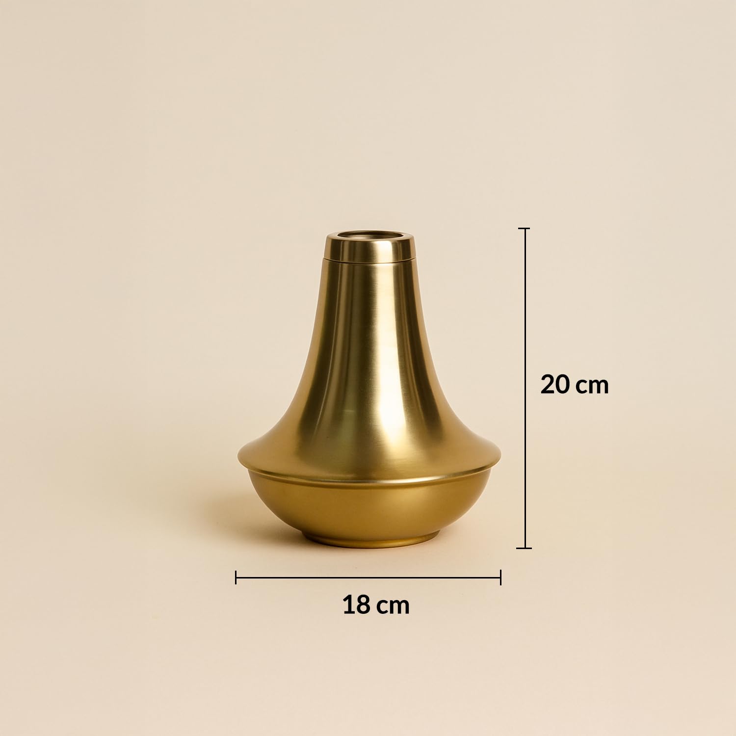 VON CASA Golden Highneck Vase