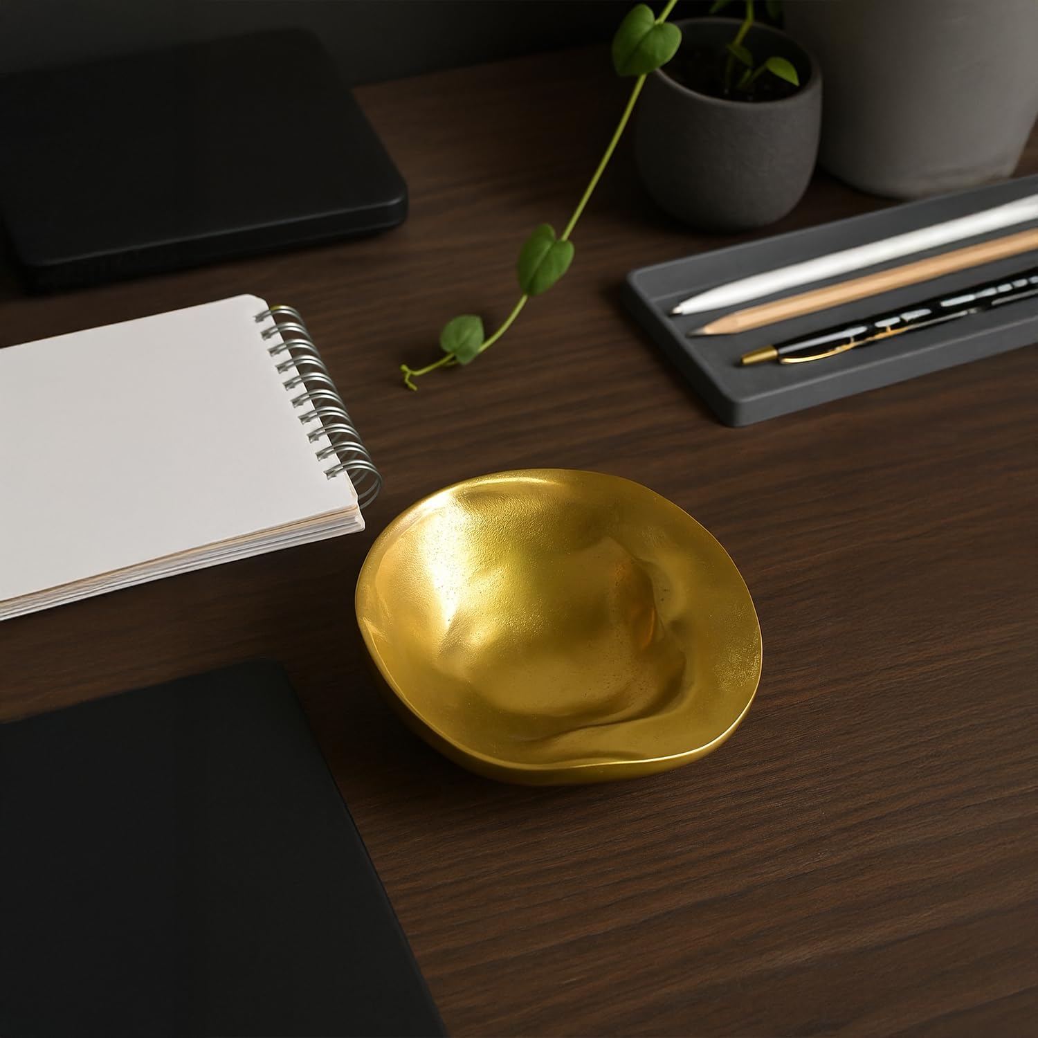 VON CASA Golden Stone Bowl