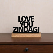 VON CASA Black Inspirational Quote Decor – "LOVE YOUR ZINDAGI"