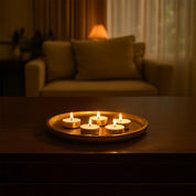 VON CASA Golden Raw Aluminium Tray