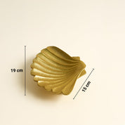VON CASA Golden Ribbed Platter