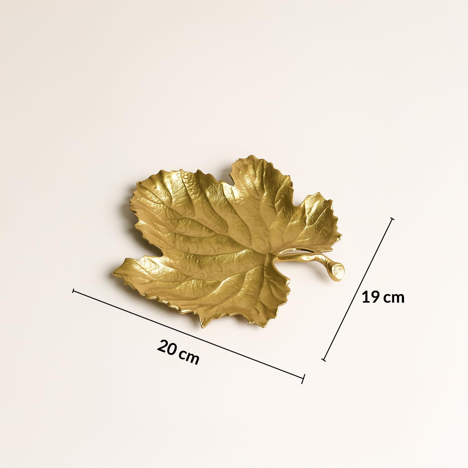 VON CASA Golden Embossed Platter