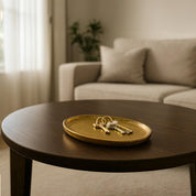 VON CASA Golden Raw Aluminium Tray