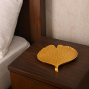 VON CASA Golden Ribbed Platter