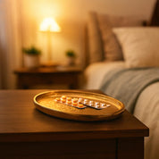 VON CASA Golden Raw Aluminium Tray