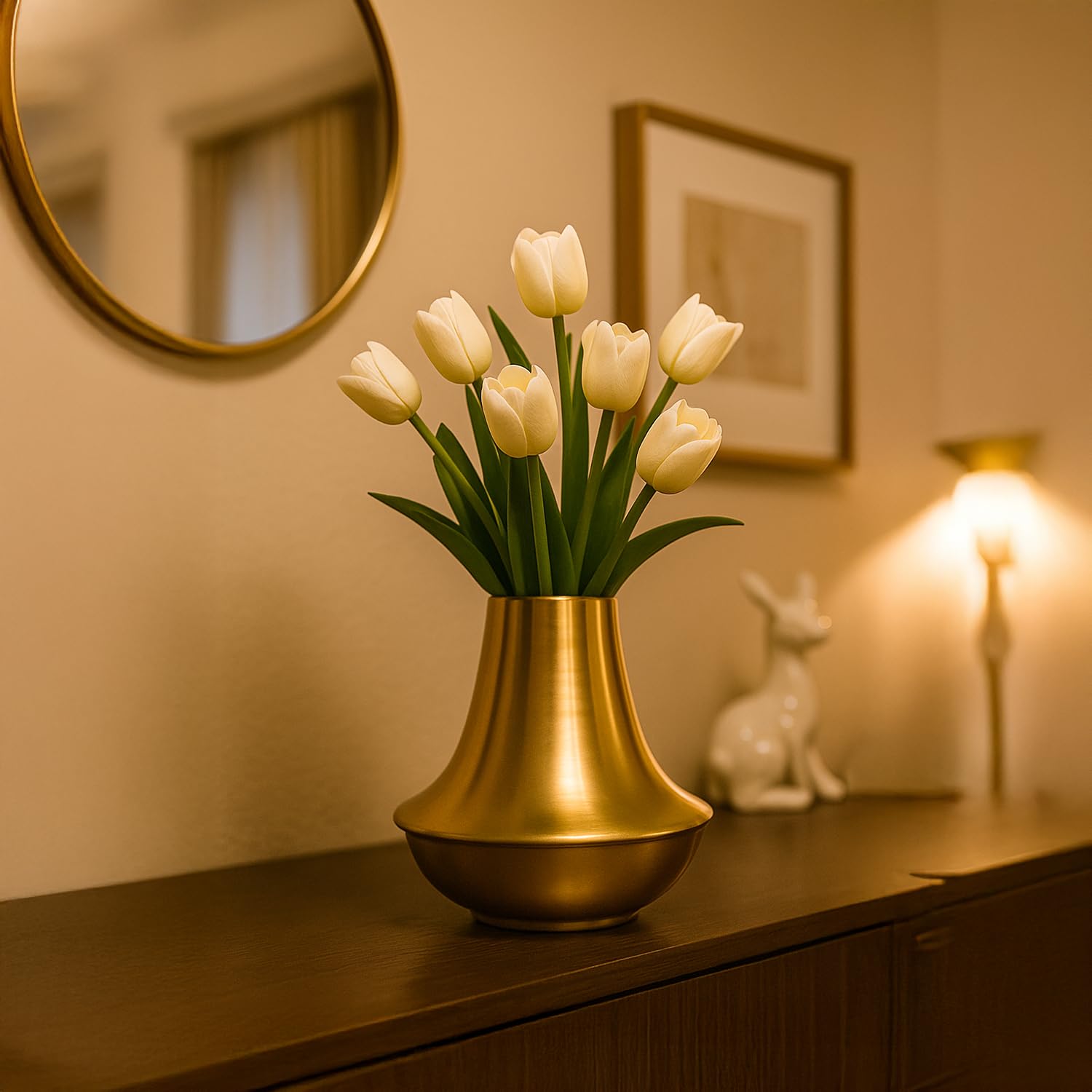 VON CASA Golden Highneck Vase