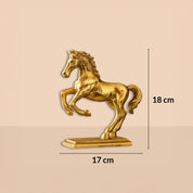 VON CASA Golden Embossed Dancing Horse