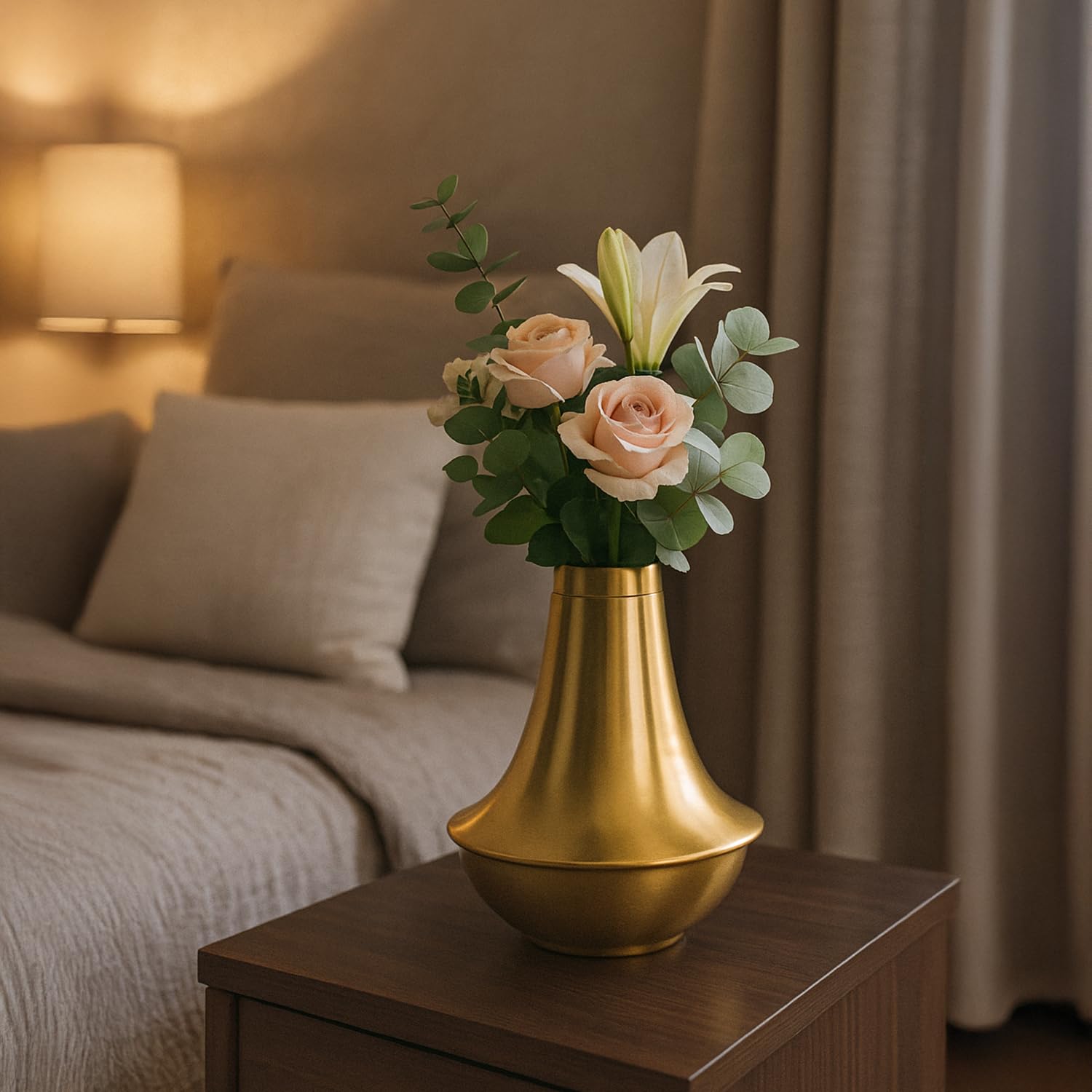 VON CASA Golden Highneck Vase
