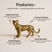 VON CASA Golden Debossed Panther