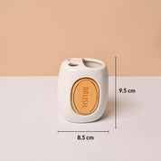 Bathroom Set (Set of 4) – White Ceramic