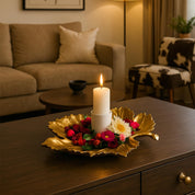 VON CASA Golden Embossed Platter