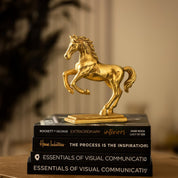VON CASA Golden Embossed Dancing Horse