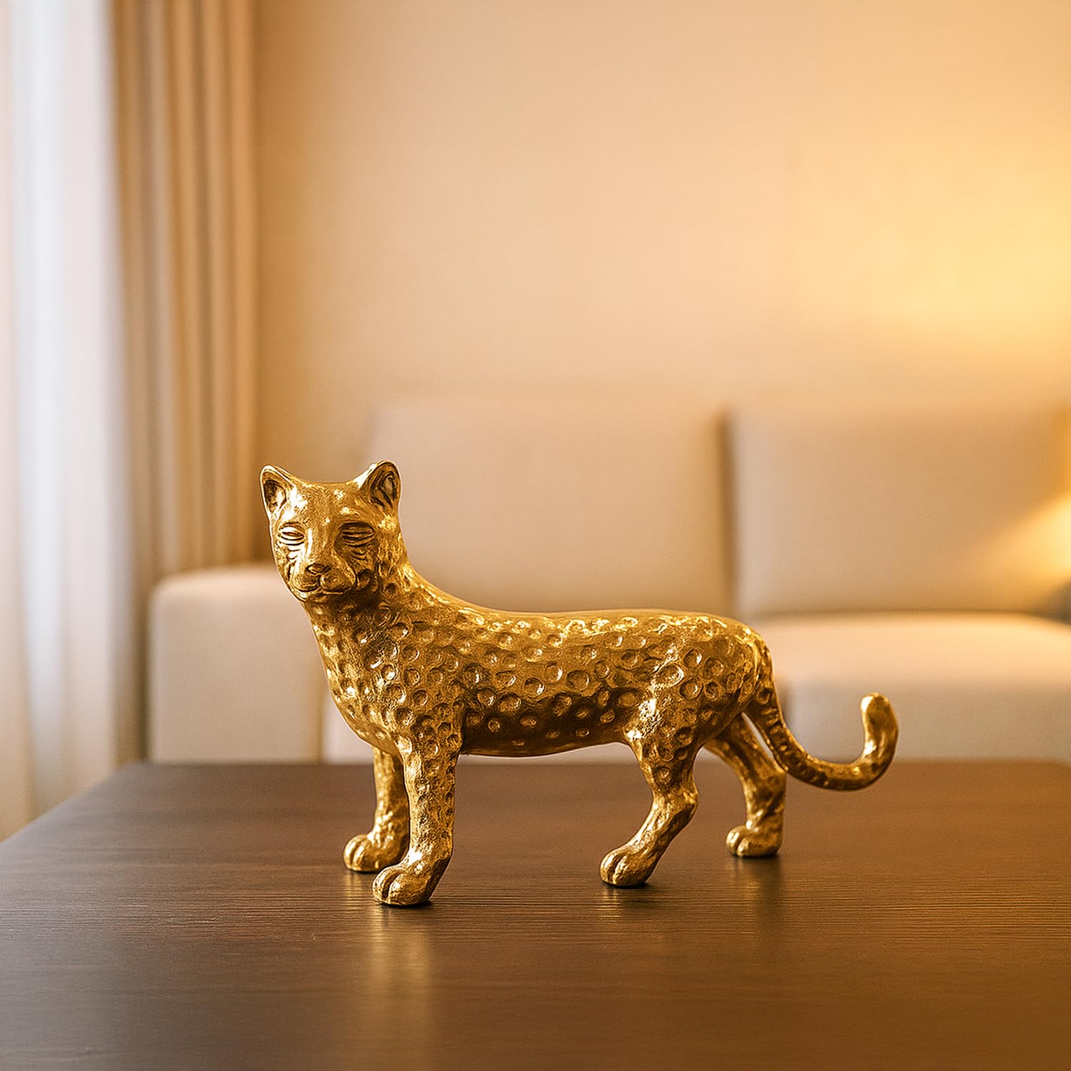 VON CASA Golden Debossed Panther
