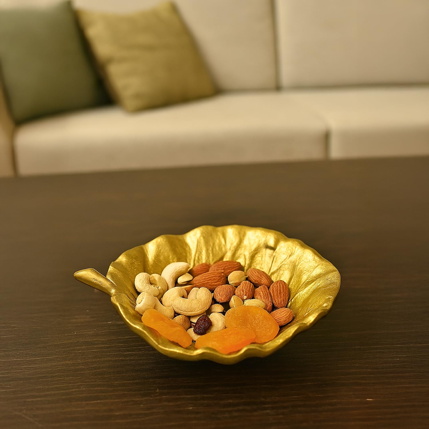 VON CASA Golden Embossed Bowl