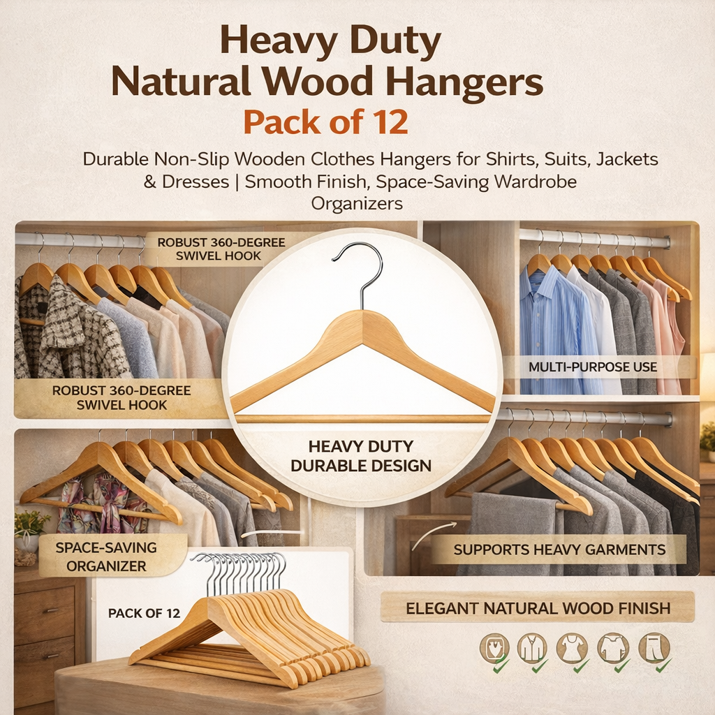Market99 Heavy Duty Closet Hanger - Set of 12