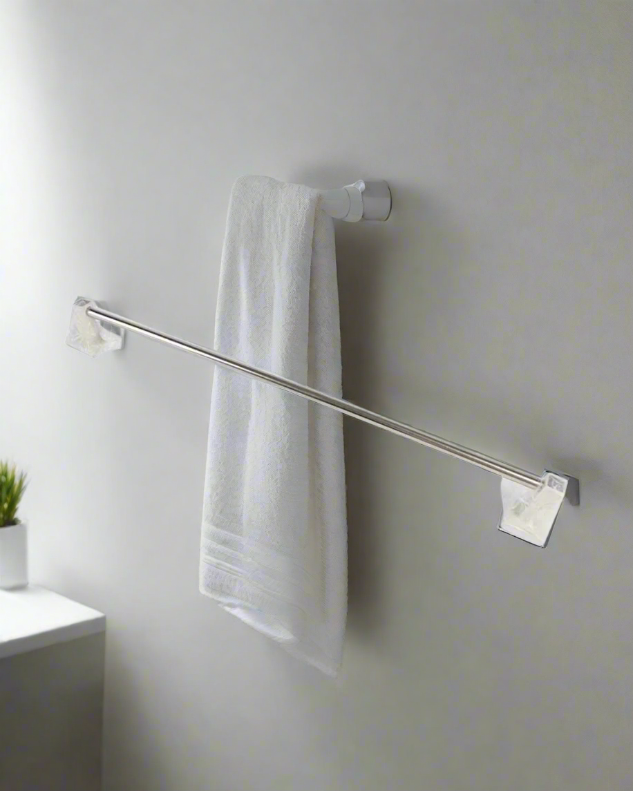 Towel Rail, Silver, Plastic