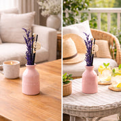 Reed Diffuser Set, Lavender Fragrance Pot & Reed Stick, Ceramic, Pink, 30 mL