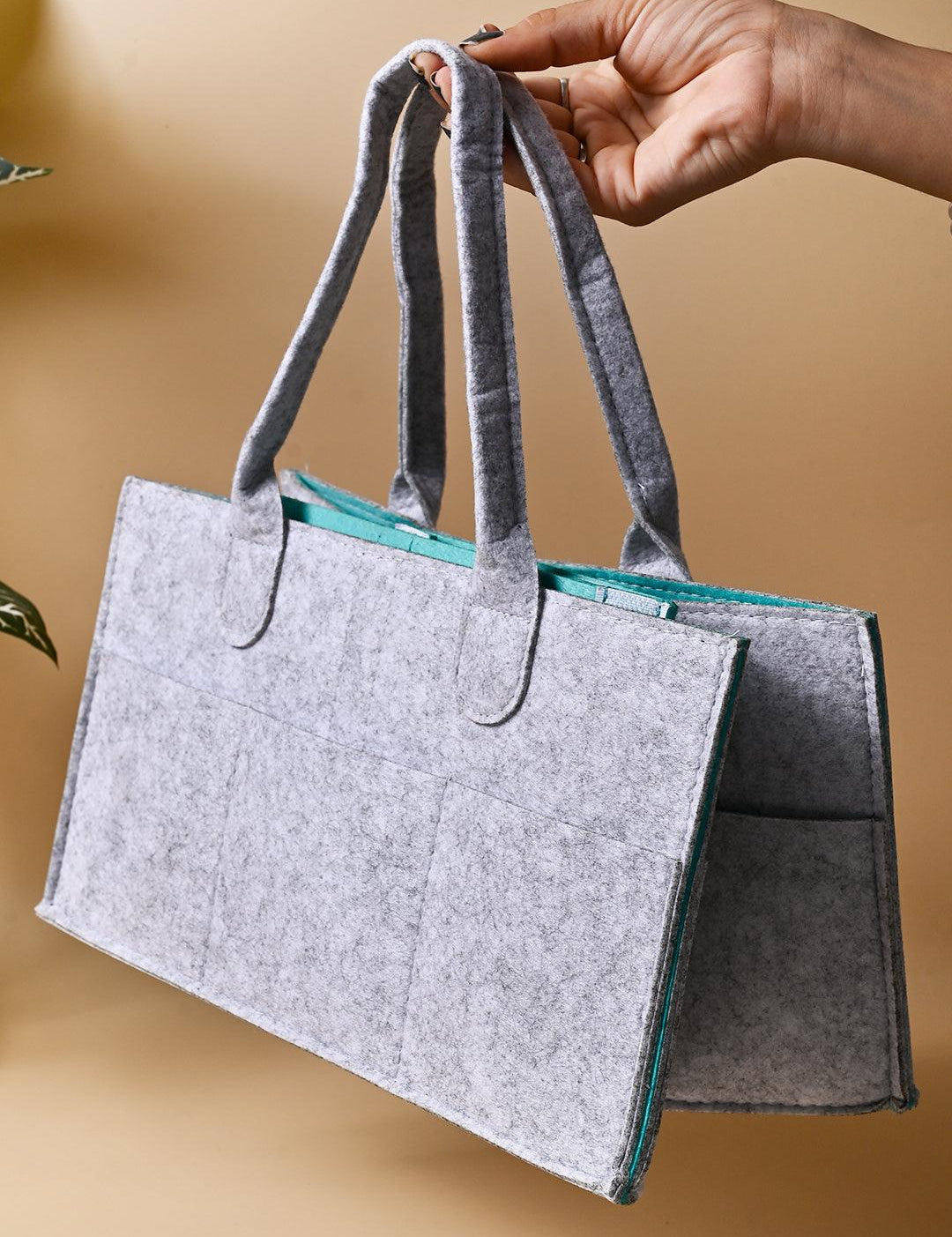 Market99 Square Felt Home Storage Organizer - 34X24X18Cm - MARKET99