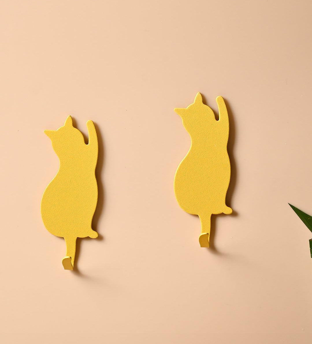 Market99 Cat Shaped Mild Steel Sticky Hooks - MARKET99