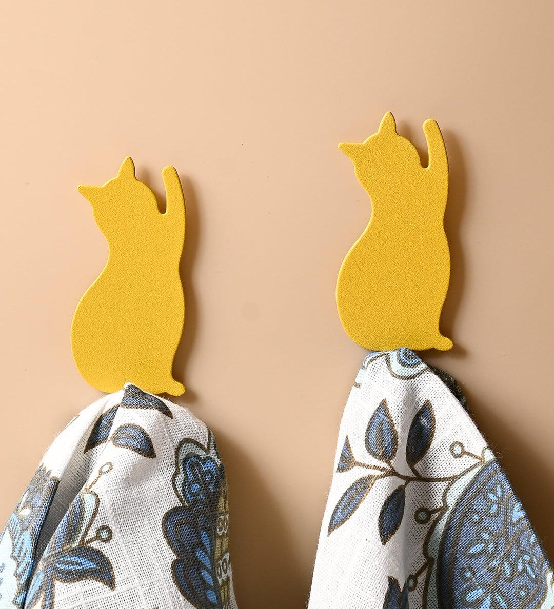 Market99 Cat Shaped Mild Steel Sticky Hooks - MARKET99