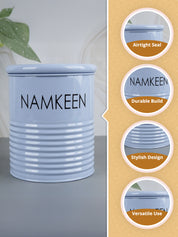 Namkeen Jar With Lid - (Blue, 1700mL)