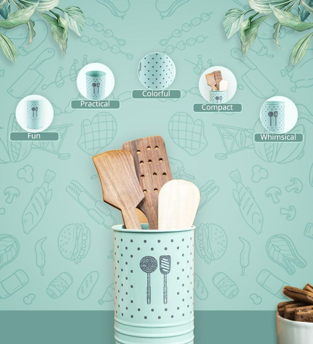 Polka Dot Ladle Holders - Green - MARKET99